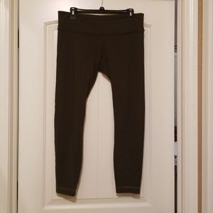 Lululemon full length olive leggings